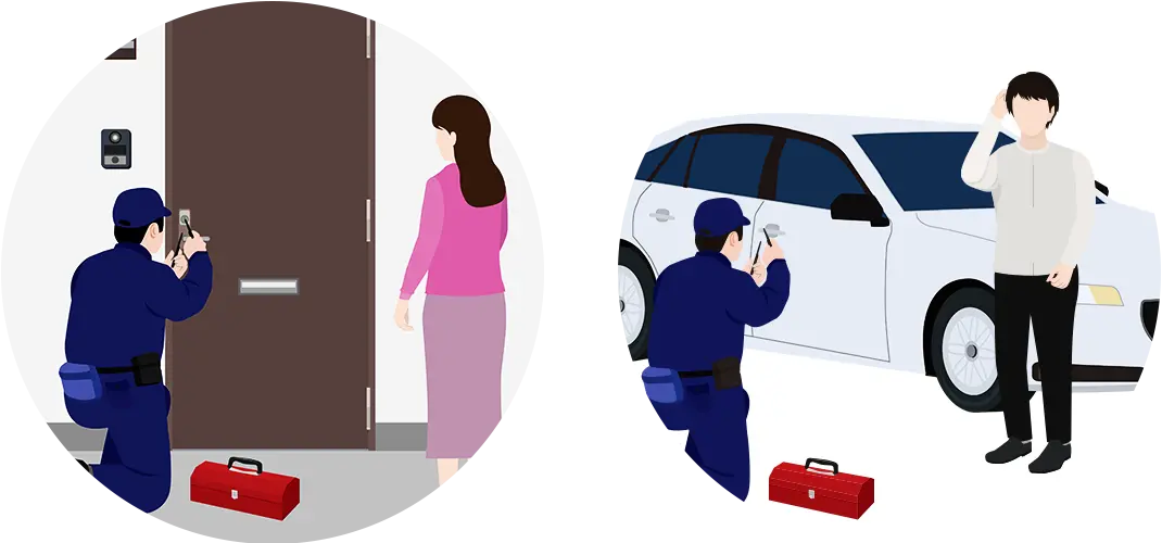 鍵トラブルはカギ作にお任せください