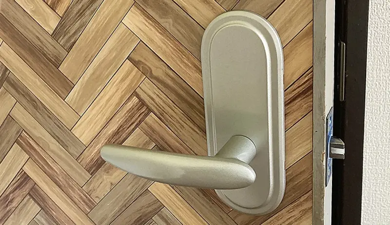 室内ドアノブ故障対応｜使いやすいレバータイプへ交換｜三重県松阪市　施工後